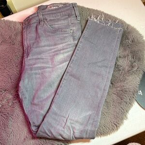 AG Adriano Goldschmied Women's Light Gray Skinny Jeans